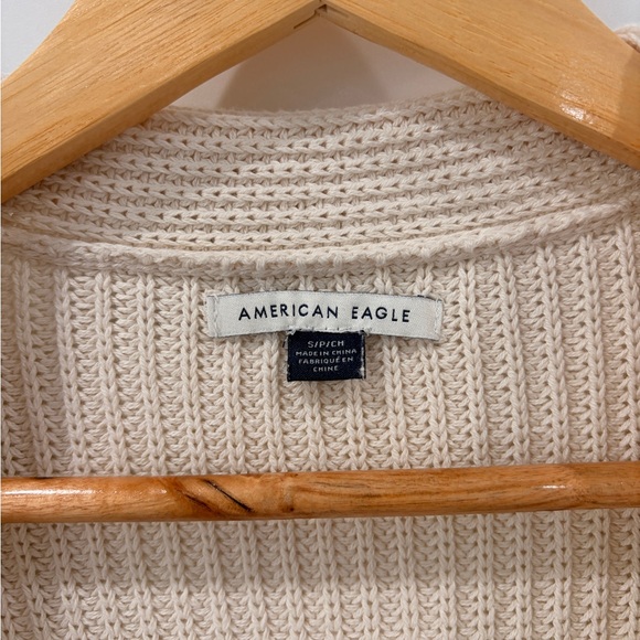 American Eagle Cardigan Cover Up - Cream - Size Small - Picture 2 of 3
